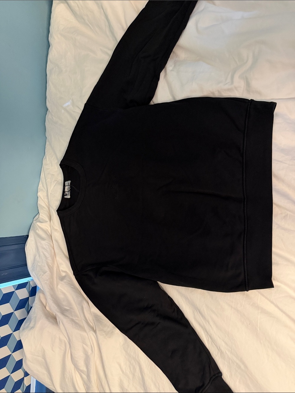 Stone island Men's Black Crewneck Sweatshirt